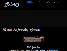 Tablet Screenshot of philsspeedshop.com